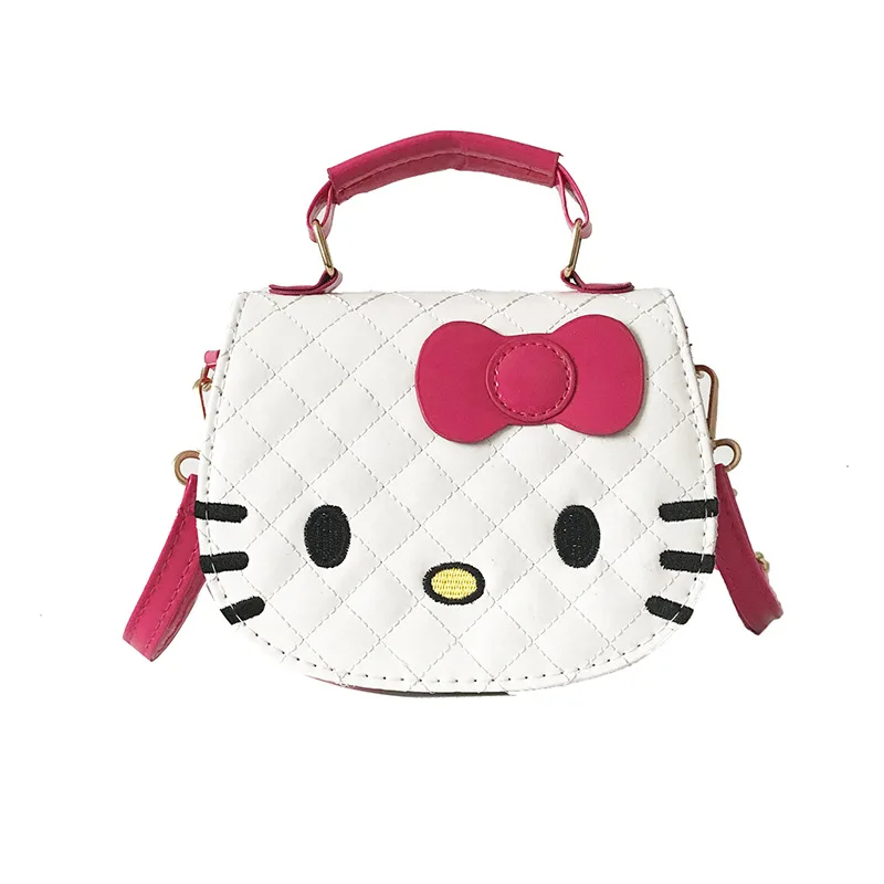 Kawaii Pu Bag Anime Figure Hellokittys Shoulder Bags Messenger Tote Cute Cartoon Backpacks Handbag Cinnamorol Kuromi Fashion Bag