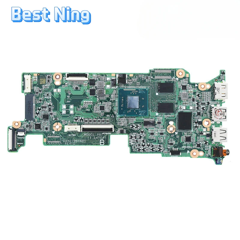 

For HP Chromebook 11 G3 Motherboard DAY07MB16D1 Mainboard N2840 CPU 2GB System Memory