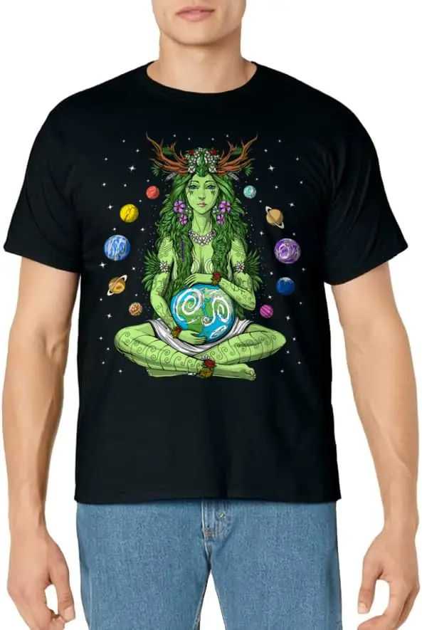 Gaia Greek Goddess Pagan Mother Earth Hippie Nature Witchy T-Shirt