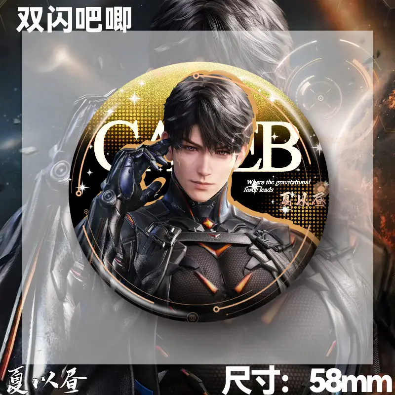 사랑과 Deepspace Caleb 우주가 떨어질 때 시리즈 만화 더블 플래시 바 Chirp 애니메이션 주변기기 크리 에이 티브 배지 선물