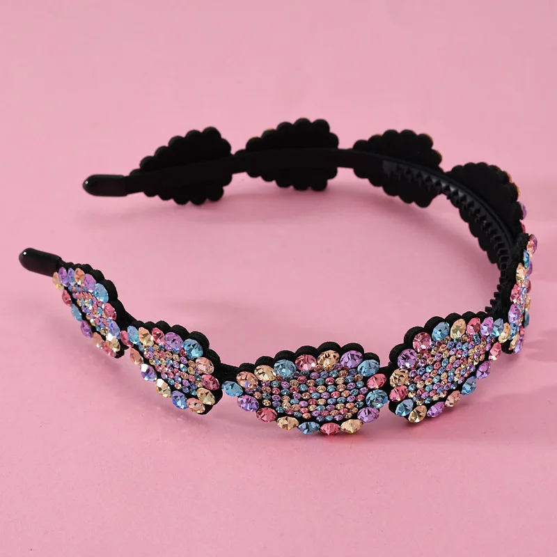 hairpin head hoop hair headwear diamond pressure adult toothed antiskid contracted han edition