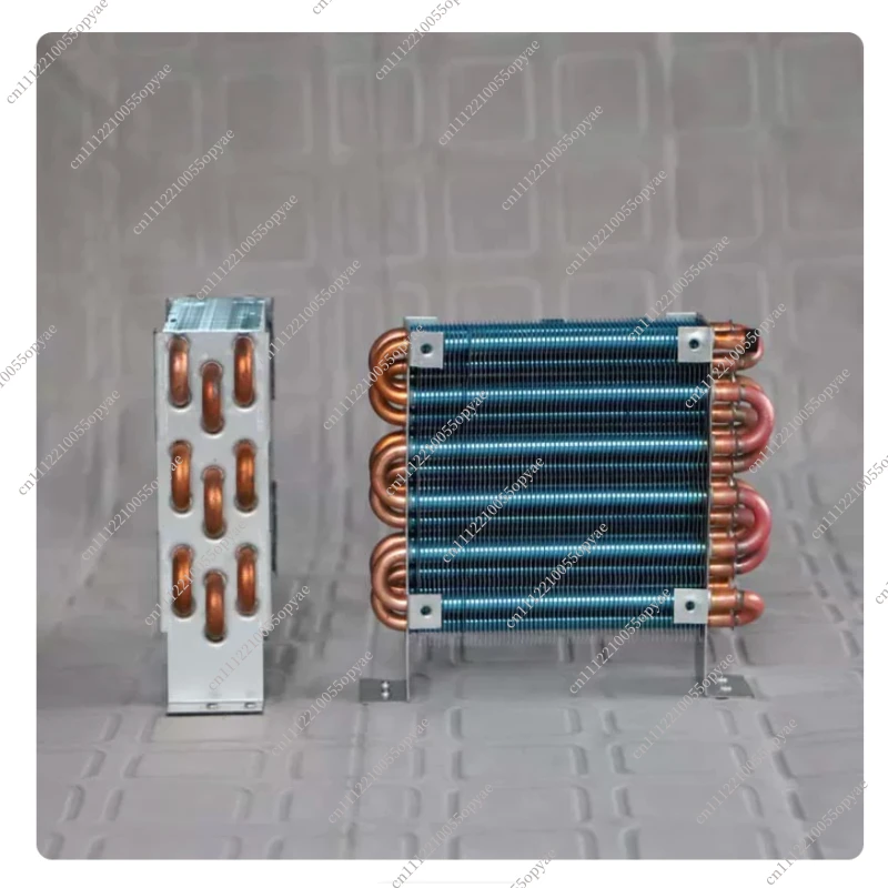 CP3x6x120 Miniature Mini Condenser Air-cooled Copper Tube Finned Radiator with Fan Refrigerator Evaporator