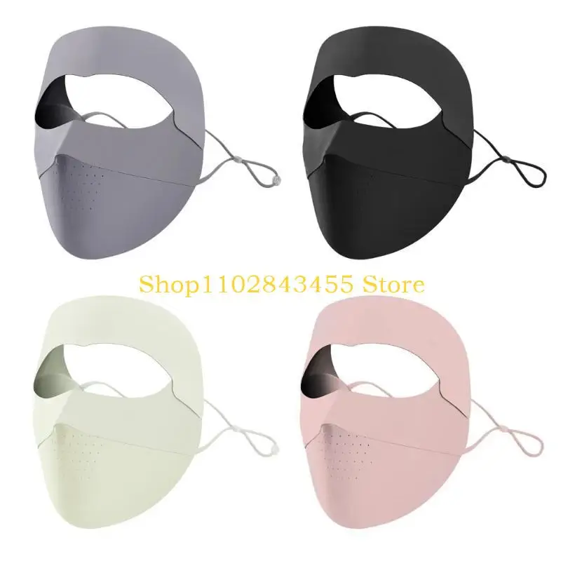 49MC Protector solar verano Máscara seda Protección UV Cubierta Protector solar Cubierta aire