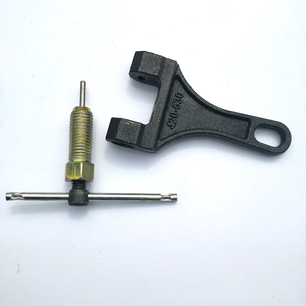 428-530/860 Triciclo per moto Smontaggio catena universale Strumento speciale Dispositivo di rimozione catena Forniture per smontaggio professionale