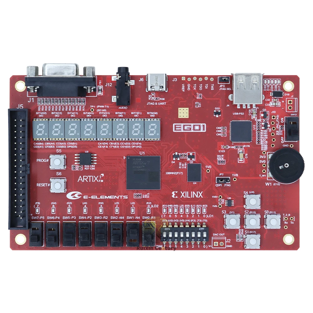 EGO1 Pocket Experiment Platform FOR Xilinx Artix-7 FPGA Development Board XC7A35T 33K Cells 90 DSP 1800Kb BRAM for Vivado