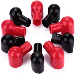 Terminal da bateria Isolado Botas Covers, Cabo Lug Caps, Protetor Isolado, Ferramentas de Substituição, Vermelho, Preto, 12x20mm, 20 Pcs