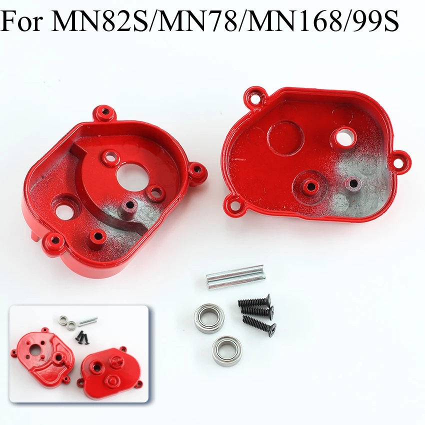 

Metal Gearbox Housing Upgrade Kit for MN82S/MN78/MN168/99S Red Gear Box RC Car Spare Parts Accessories