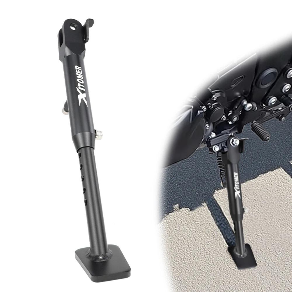 Motorcycle Adjustable Kickstand Aluminum Side Stand GSX-S1000/GSX-S1000F GSX-S1000GT Katana 1000 GSX-S950 GSX-S750 For Suzuki