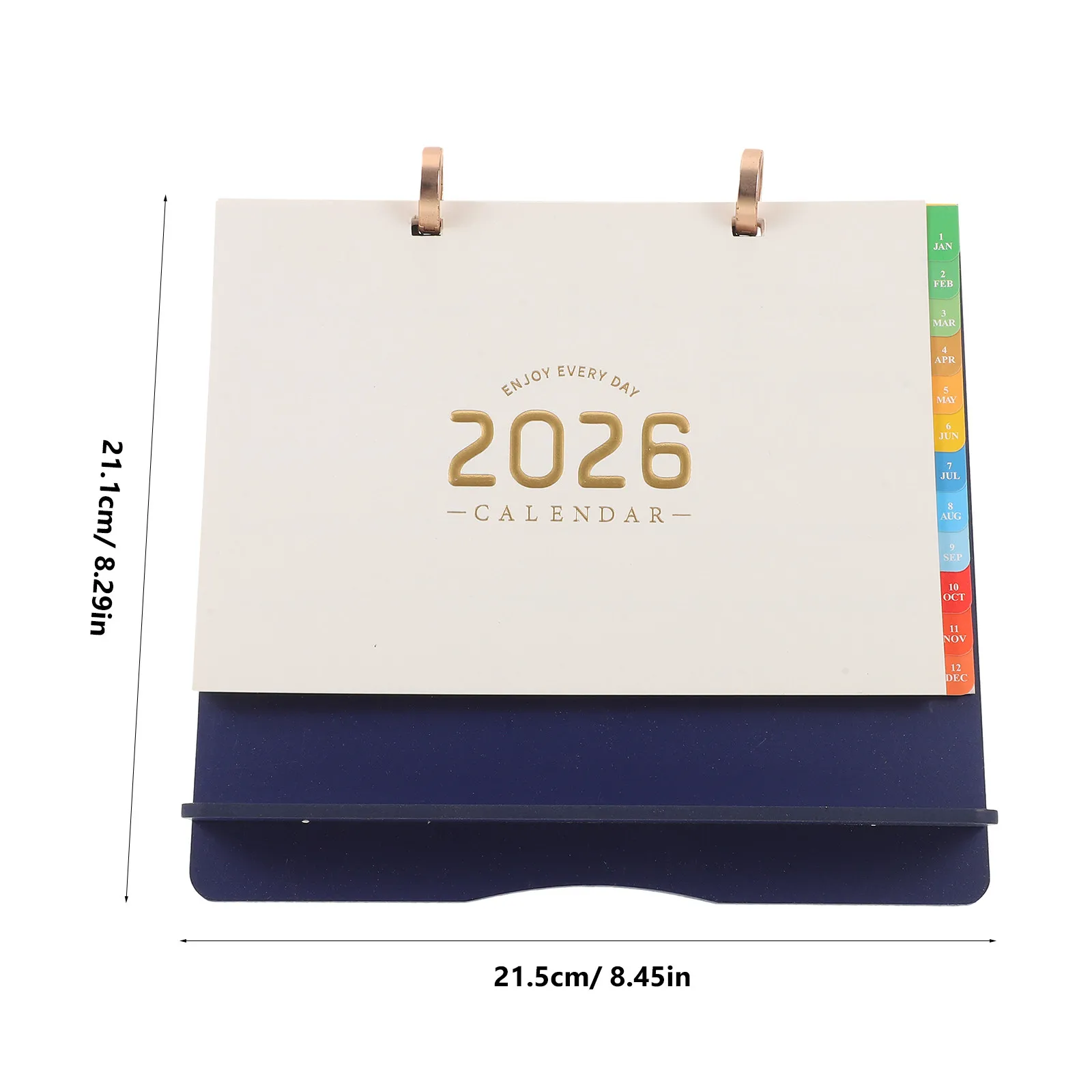 2026 Desk Multifunctional Wooden Stand Calendar Aesthetic Daily Desktop Standing Flip