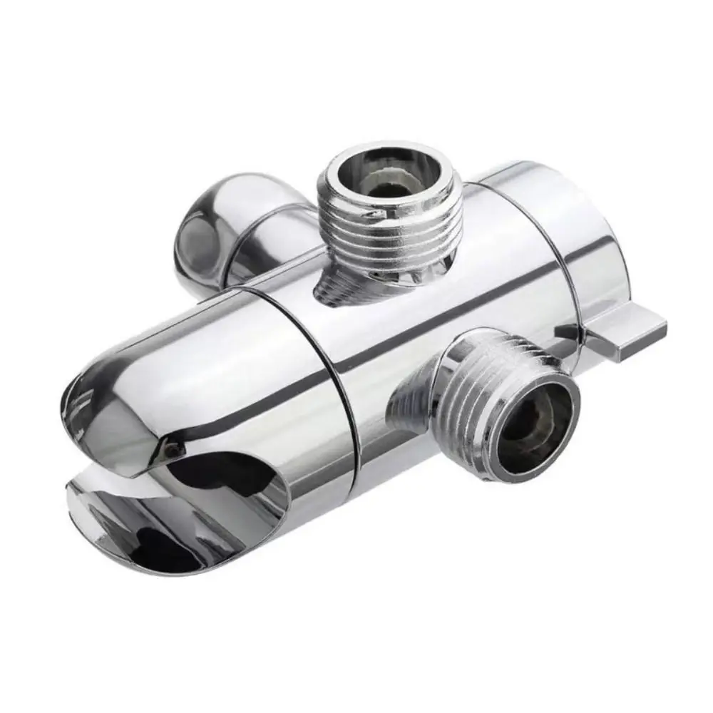 

ABS For Toilet Bathroom Tool Hose Pipe Adapter Diverter Valve Shower Head Holder Water Distributor Shower Adapter Tee Connector