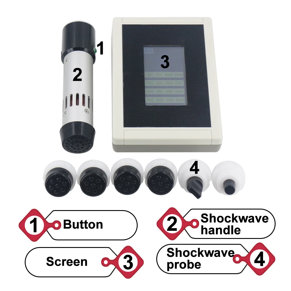 New Shockwave Therapy Machine Pain Relief ED Treatment 300mj Shock Wave Equipment Ultrasound Physiotherapy Device Body Relax