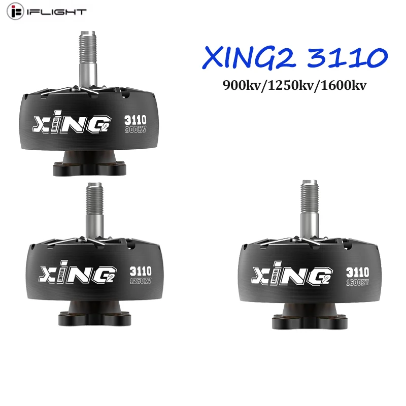 Iflight xing2 3110 1600kv 1250kv 6s 900kv 8s motor sem escova com eixo de liga de titânio de 5mm para rc fpv cinelifter x8pro protek60