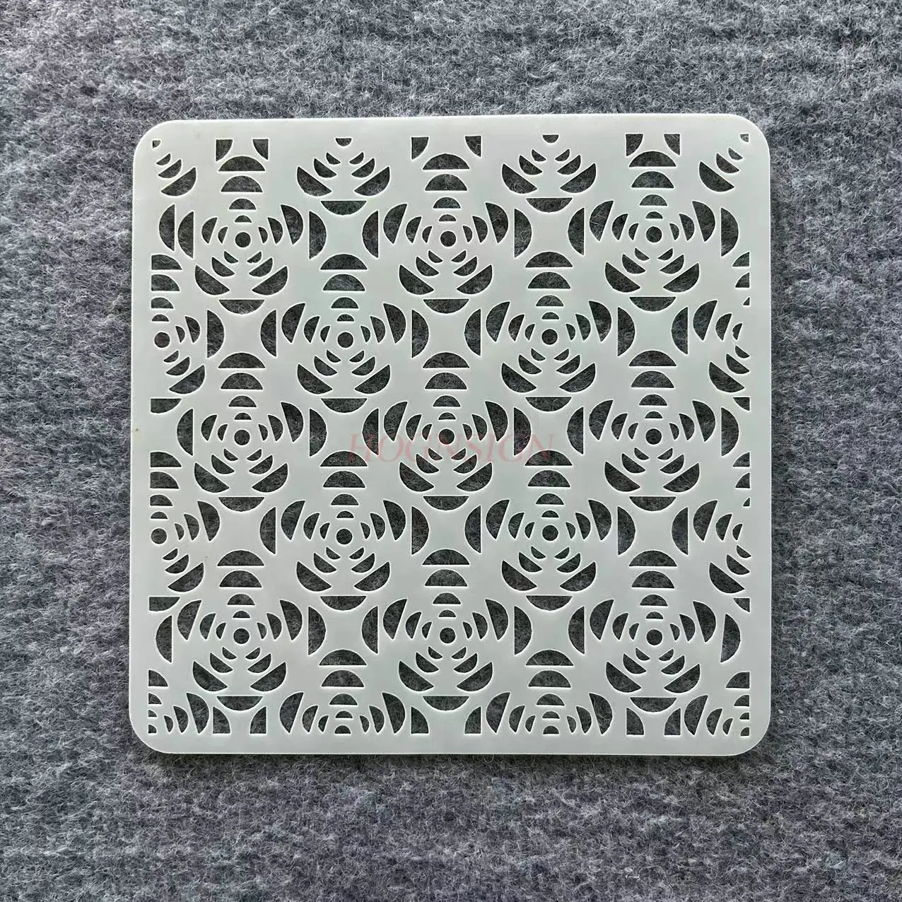 1 قطعة قالب هندسي ماندالا قالب الرسم سيراميك رذاذ اللوحة غير النظامية قالب جوفاء أداة الرسم الطالب #5