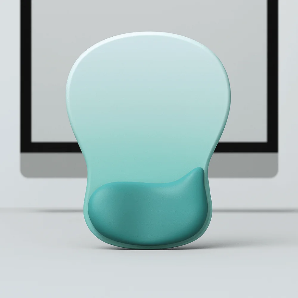 

Удобный эргономичный коврик для мыши, защита запястья, полиуретановая основа, компьютерный коврик для запястья, градиент цвета, противоскользящий коврик для поддержки рук, подставка для запястий