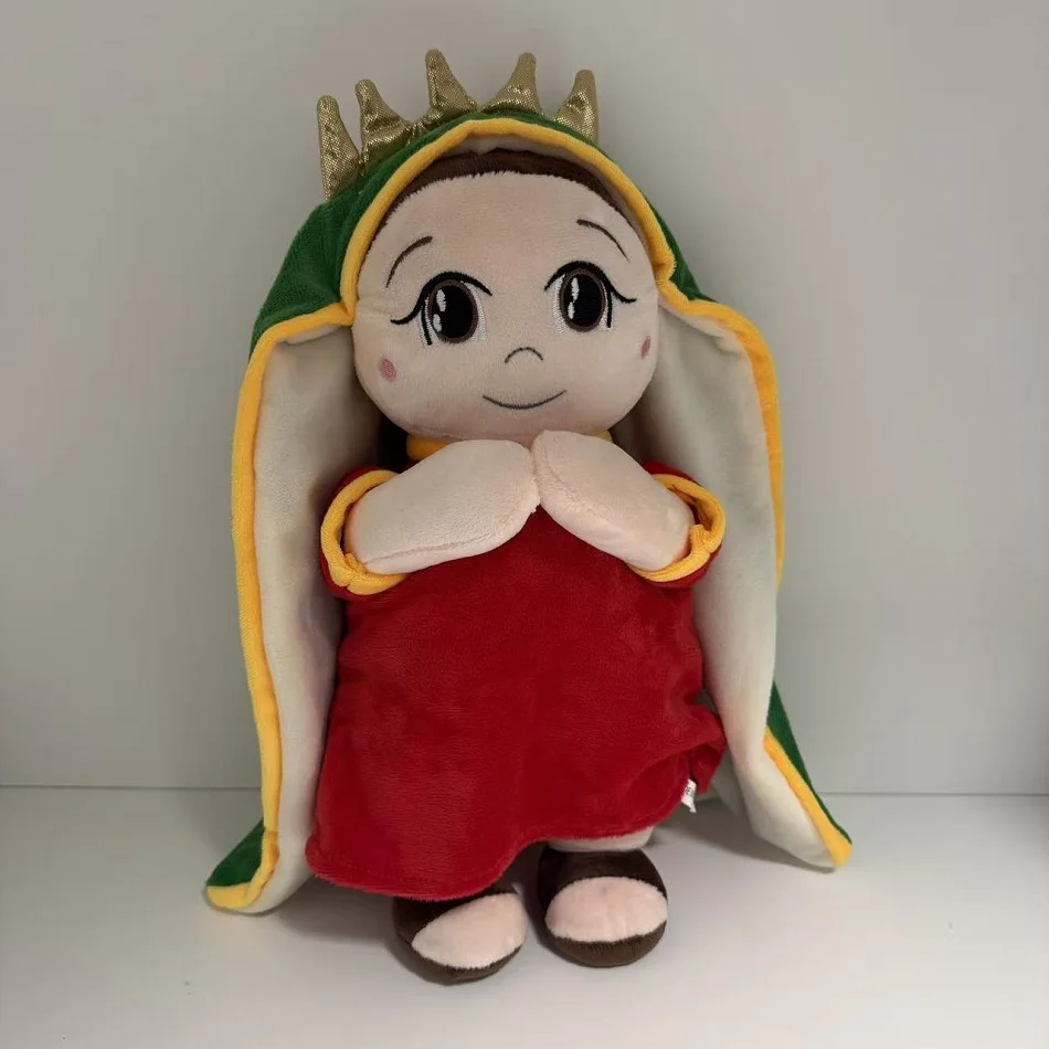 Hot 45cm Maria Music Soothing Breathing Doll Jesus Plush Toys Sleep Companion Toys Sound and Light Dolls Christmas Decor Gifts