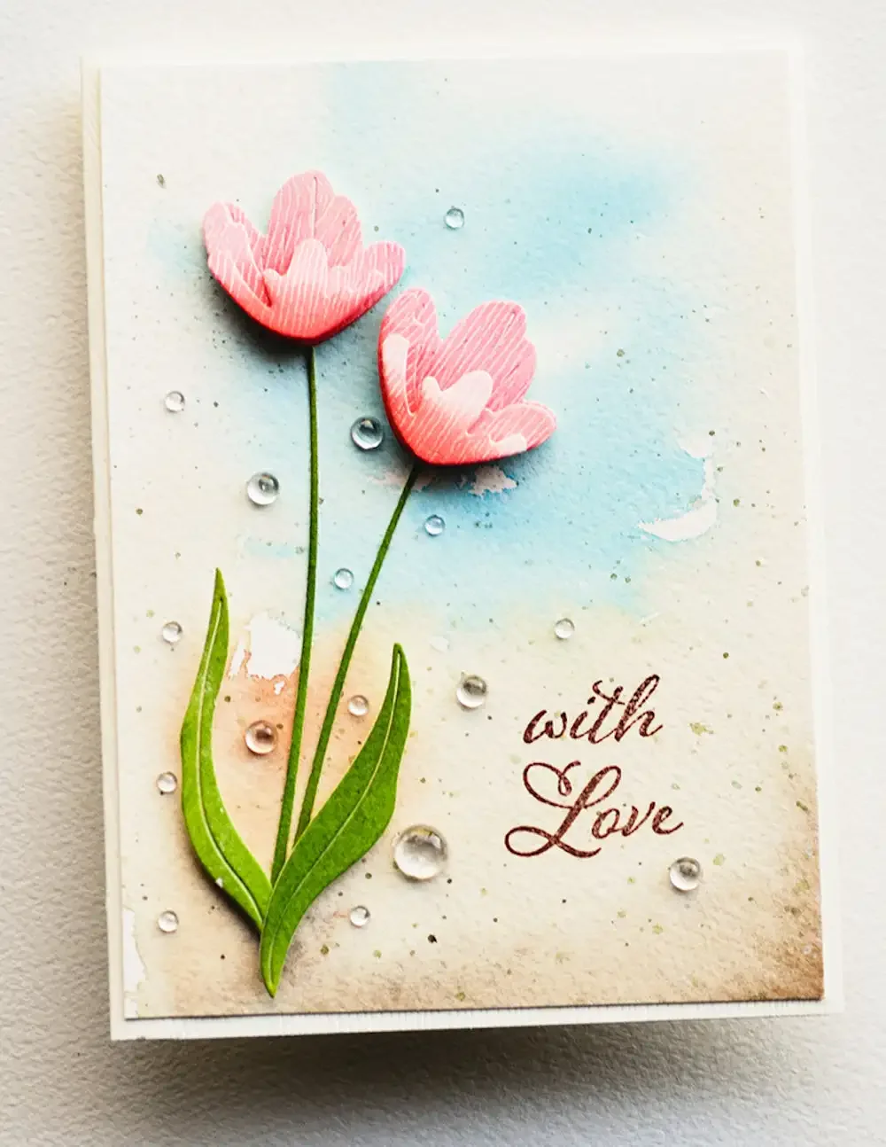 Mutual Achievement of Two Leaves and a Flower Metal Cutting Dies Slimline Essentials Scrap Booking Card Stencil Cut Die for DIY