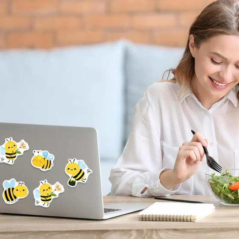 Bee Stickers And Decals Animal Stickers For Kids Cute Honey Bee Stickers Children Theme Stickers For Birthday Notebook Water Cup