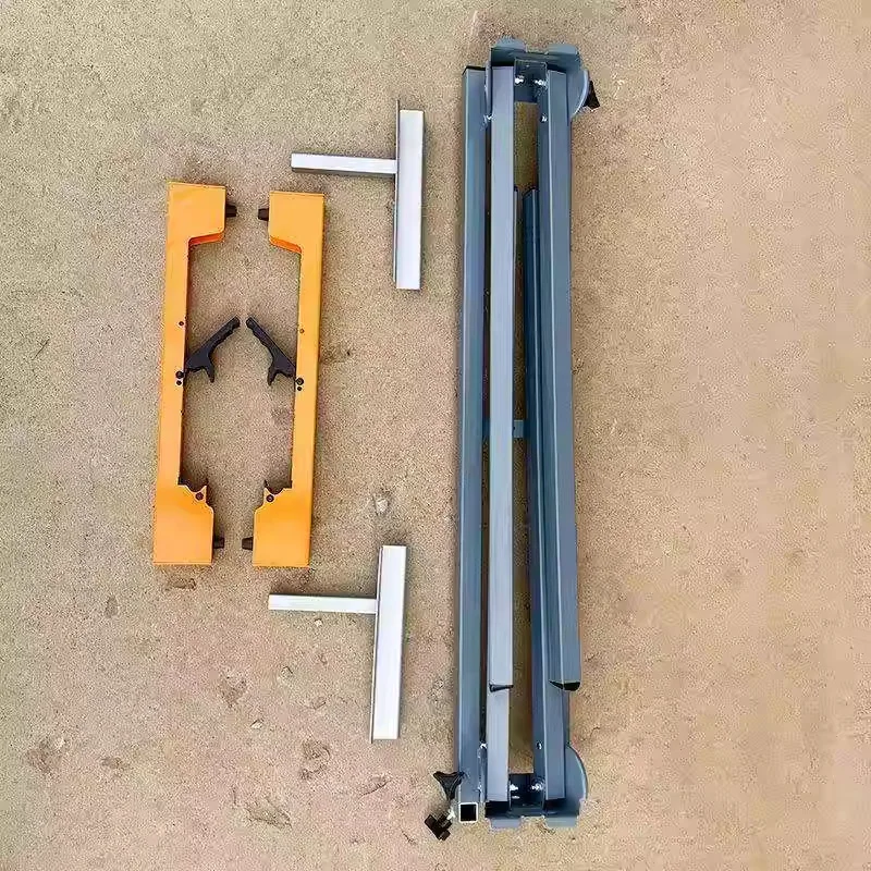 Mitre Saw Stand with Clamp Folding Woodworking Stand Steel Mitre Saw Stand Adjustable Length and Height