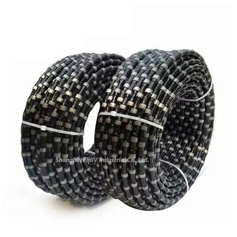 Durable and powerful 11.5mm diameter Reinforced Concrete Cutting Abrasive Diamond Wire Saw Diamond Rope Saw for Marble Cutting