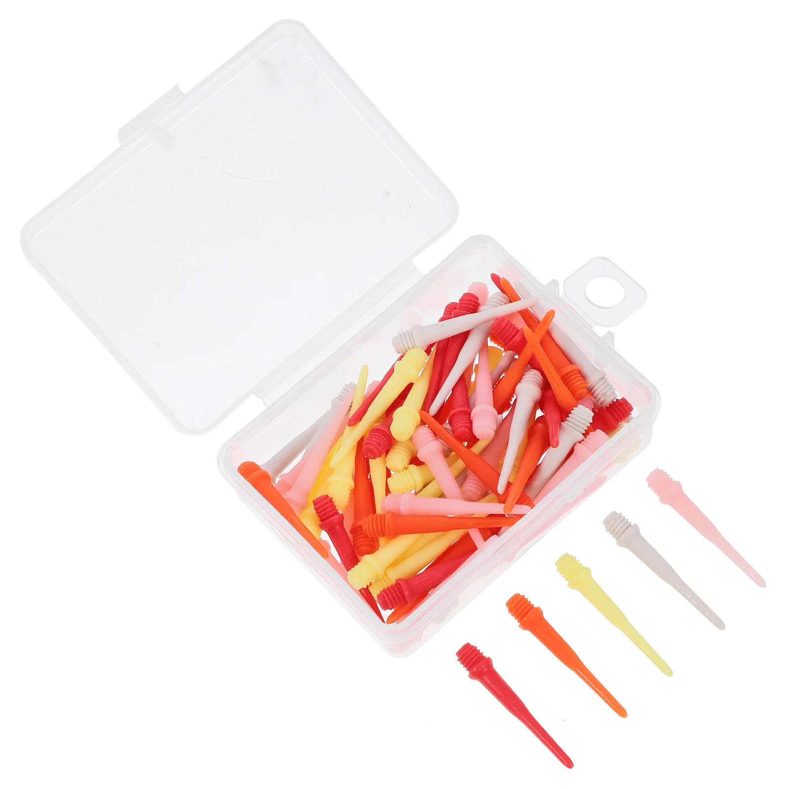 

80pcs Electronic Dart Tips Plastic Screw Thread Anti-Slip Shafts For Throwing Game Outdoor Sport Replacement