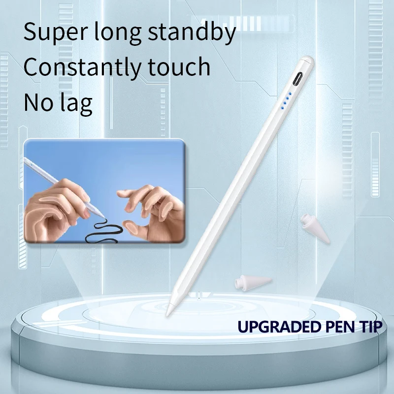 Fast Charge Stylus Pen Compatible with iPad 2018-2022 Pencil with Palm Rejection Feature with LED Power Display Indicators
