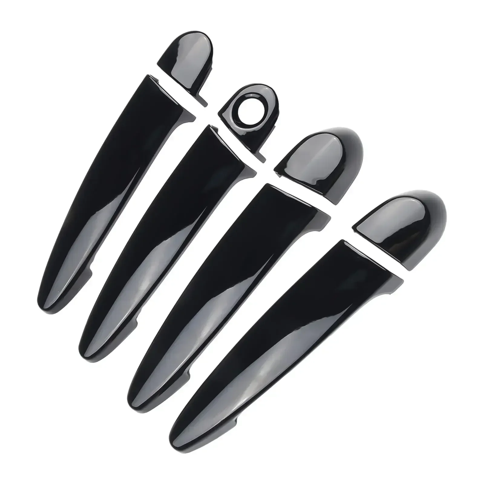 글로스 블랙 문짝 핸들 커버, 탄소 섬유 핸들 장식, 자동차 액세서리, BMW E87 E90 E91 E92 E93 F30 X2 X3 X4 X6