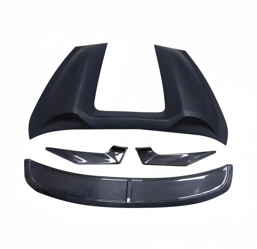2013 2015 for Porsche Boxster 981 JSK Style Half Carbon Fiber Rear Diffuser, Wing, Mudguard Body 6