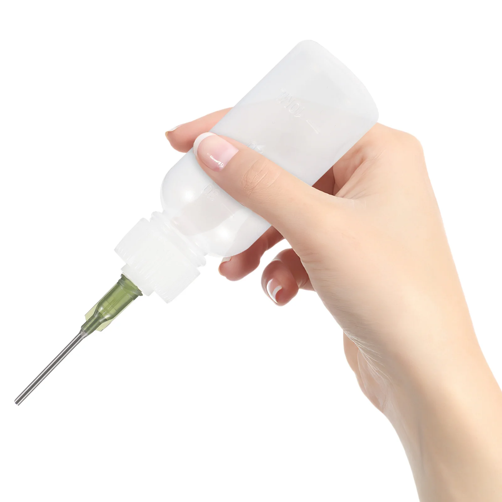 1 Set 1 Set Kit Botol Lem dengan Ujung Jarum untuk Alat Presisi Pemeras Minyak, Aplikator Pelumas Portabel untuk Perbaikan Rumah Tangga dan Kerajinan