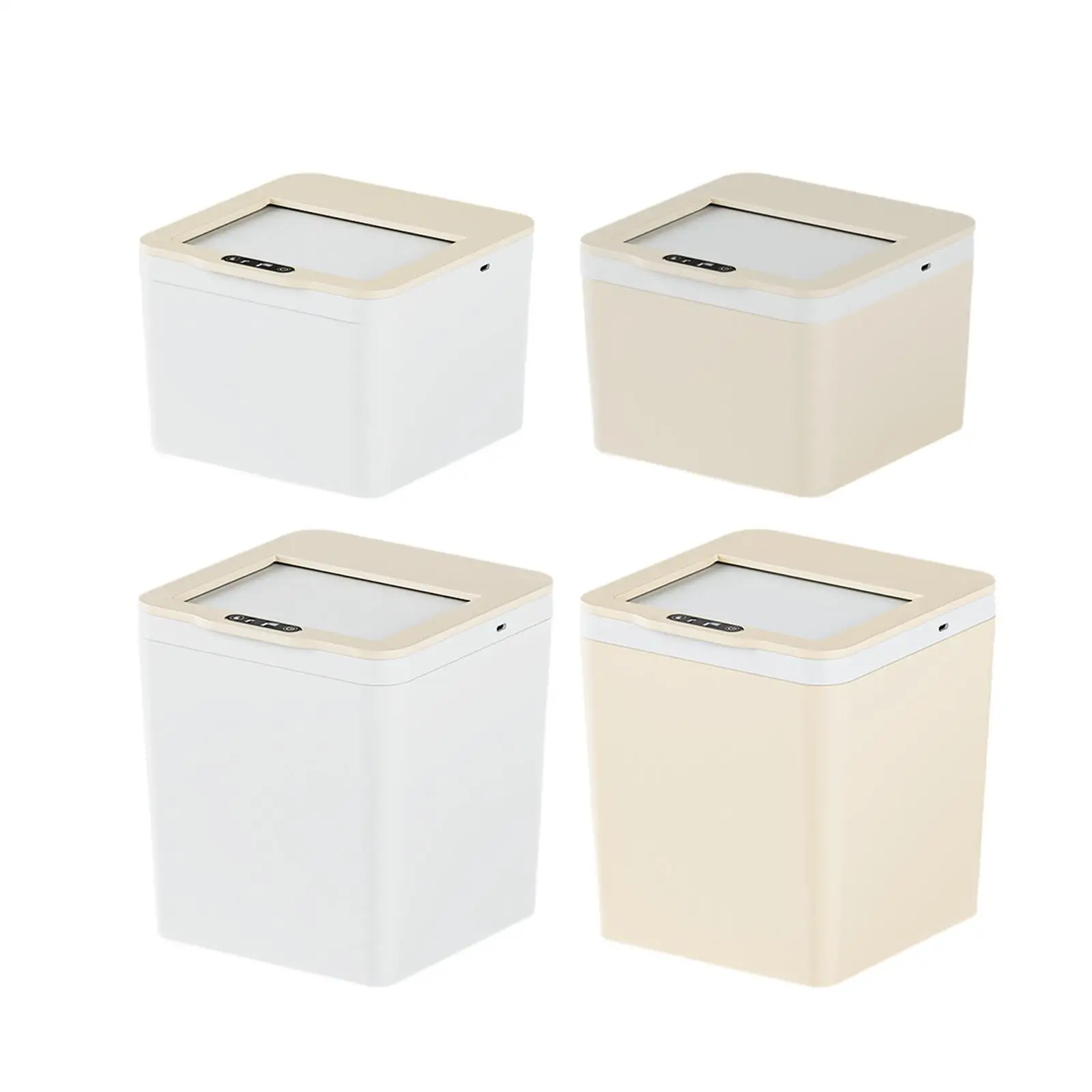 Automatic Sensor Trash Can Telescopic Lid Hands Free Garbage Bin for Home Office Desk Bedroom Indoor Use