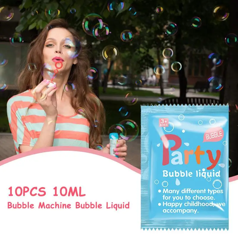 Paquet de concentré de solution à bulles pour enfants, eau, barre de savon liquide, jouets sûrs, faveur de fête, eau portable, 10ml