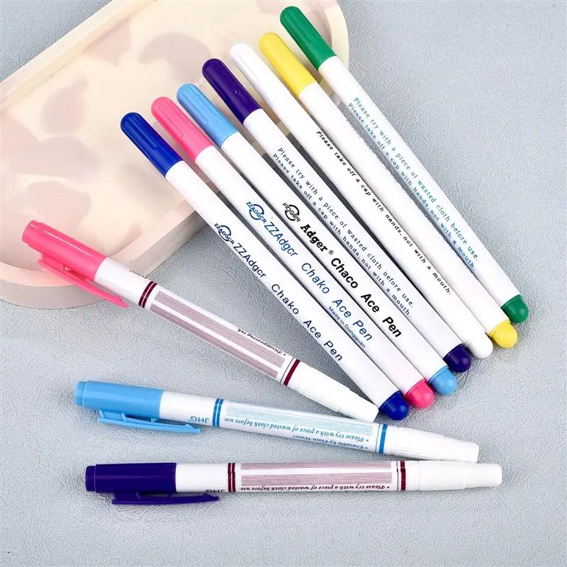 1/7pcs Ink Disappearing Fabric Marker Pen DIY Cross Stitch Water Erasable Pen Dressmaking Tailor\'s Pen for Quilting Sewing Tools