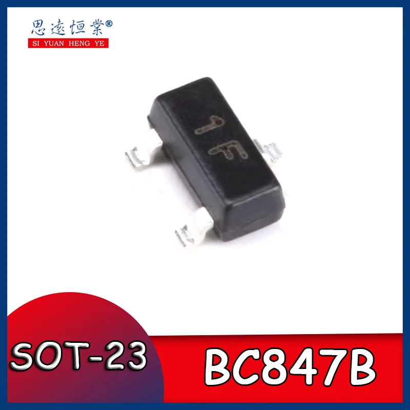 50pcs Original genuine BC847B 1F SOT-23 NPN transistor 45V/0.1A surface mount transistor