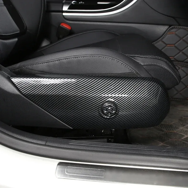 For Mercedes Benz C Class W206 2022-2026 ABS Carbon Fiber Car Seat Adjusting Panel Cover Trim Interior Accessories