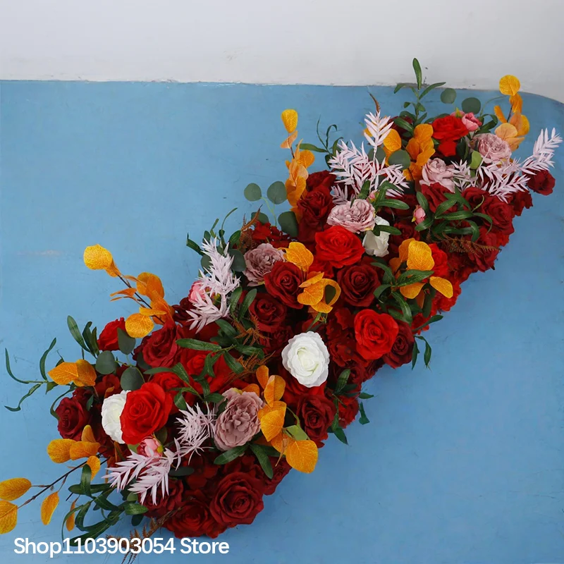 Neueste Blumenkugel 5D Rot Hochzeit Bühnendekoration Blumenarrangement für den Gang Fenster Ausstellungshalle Tischdekoration Kunstblume – Detail 5