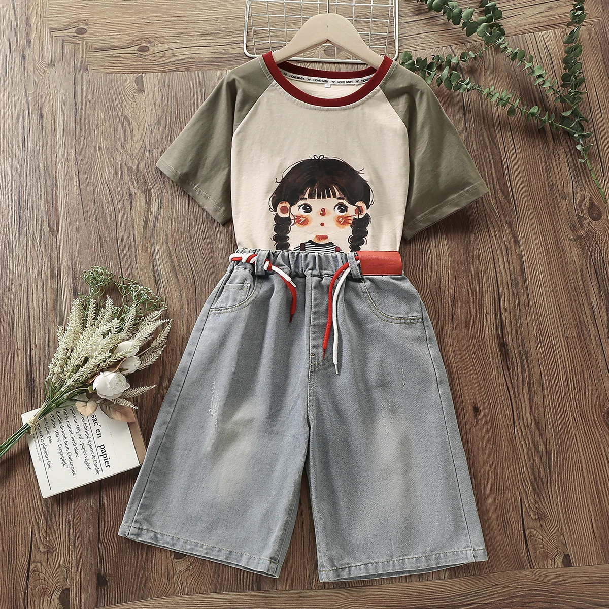 

Summer Teenagers Kids Tracksuit Children's Clothing Sets Short Sleeve Print Shirt & Shorts 2Pcs Cute Baby Suit 4 6 8 10 12 Years