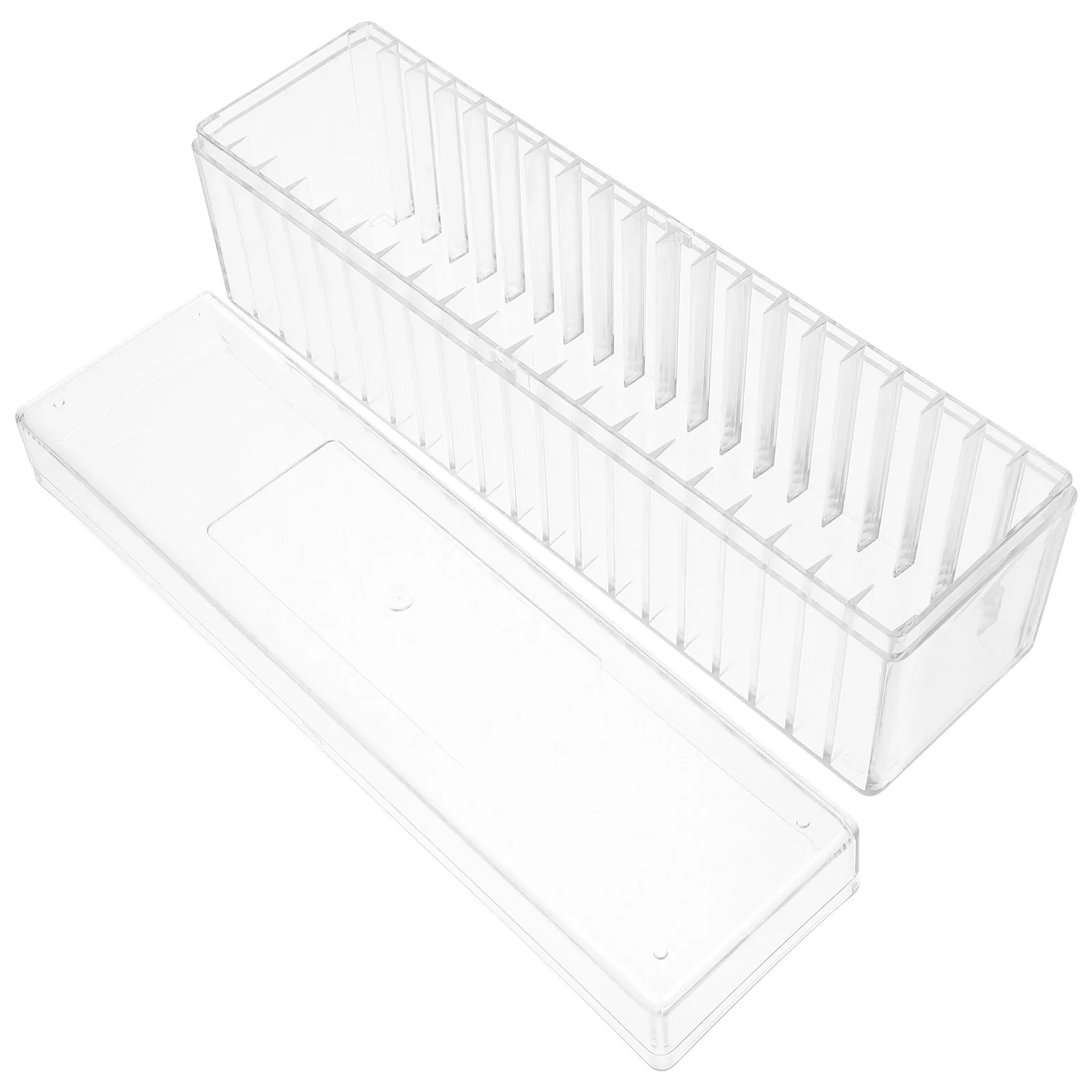 

20-Slots Coin Storage Box Clear Holder Transparent Display Case Organizer Collectibles Coin Holder Display Box