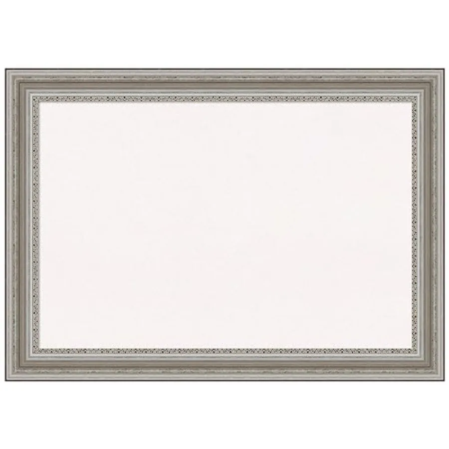 

White Cork Board for Wall 30x42 Vision Board with Silver Frame Large Corkboard Office Decor for Home Organization Traditional C