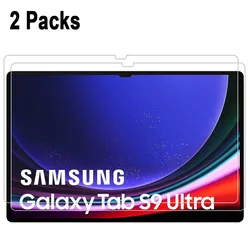 2PCS Oleophobic-Proof HD Scratch Proof Tempered Glass Screen Protector For Samsung Galaxy Tab S9 Ultra 14.6 Inch SM-X910B X916B