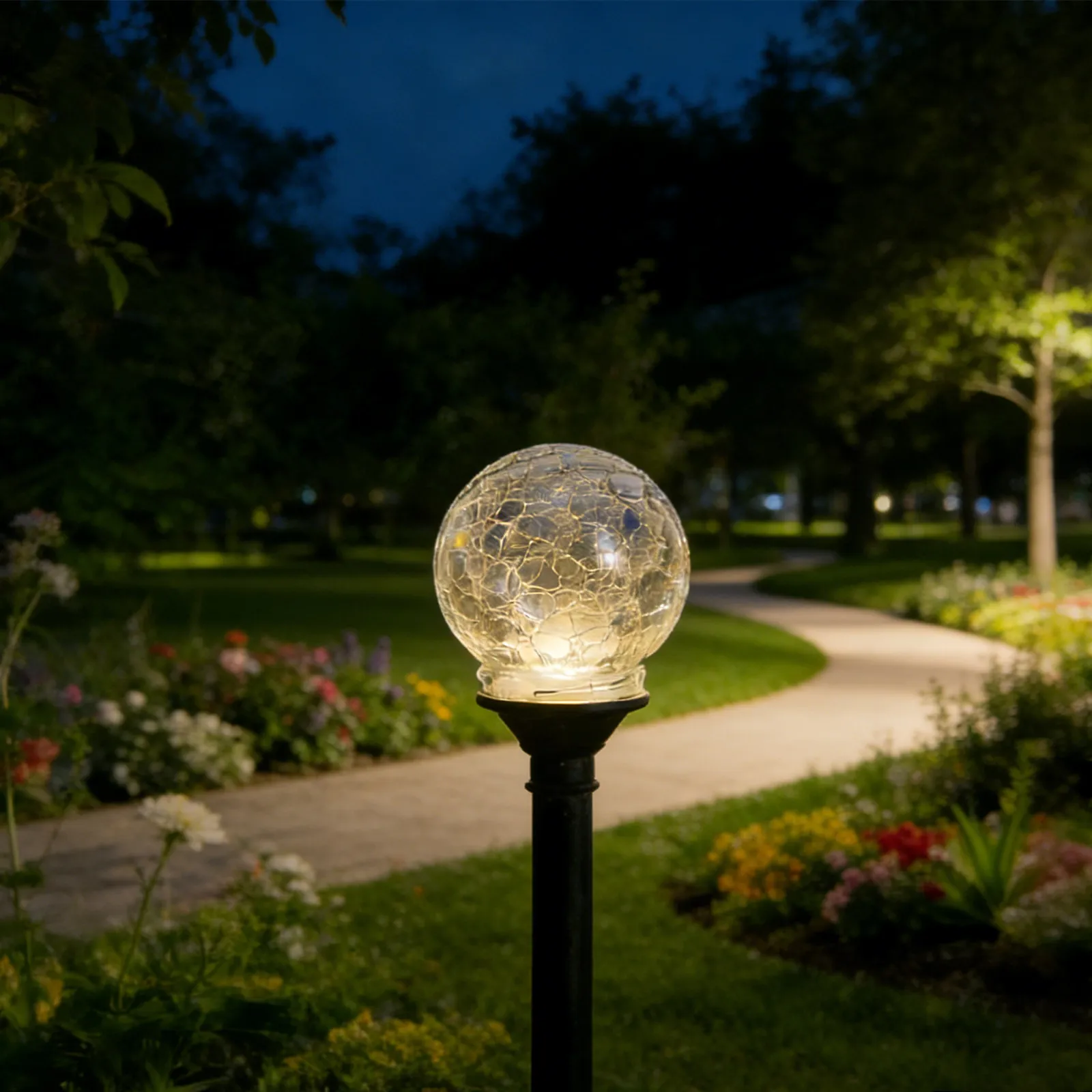 8Pcs Outdoor Glass Lamp Shades Crackle Finish Clear Replacement Globe Covers 8Cm Diameter for Bathroom Vanity Ceiling Light