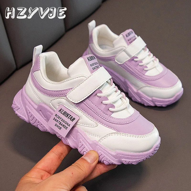 Spring and Autumn New Children\'s Sports Shoes Girls\' Fashion Leisure Mesh Breathable Non-slip Running Shoes Student Sneakers