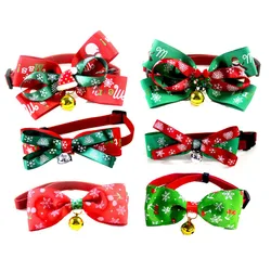 New Bow Bell Bow Tie Christmas Series Pet Collar Cat Collar Pet Supplies