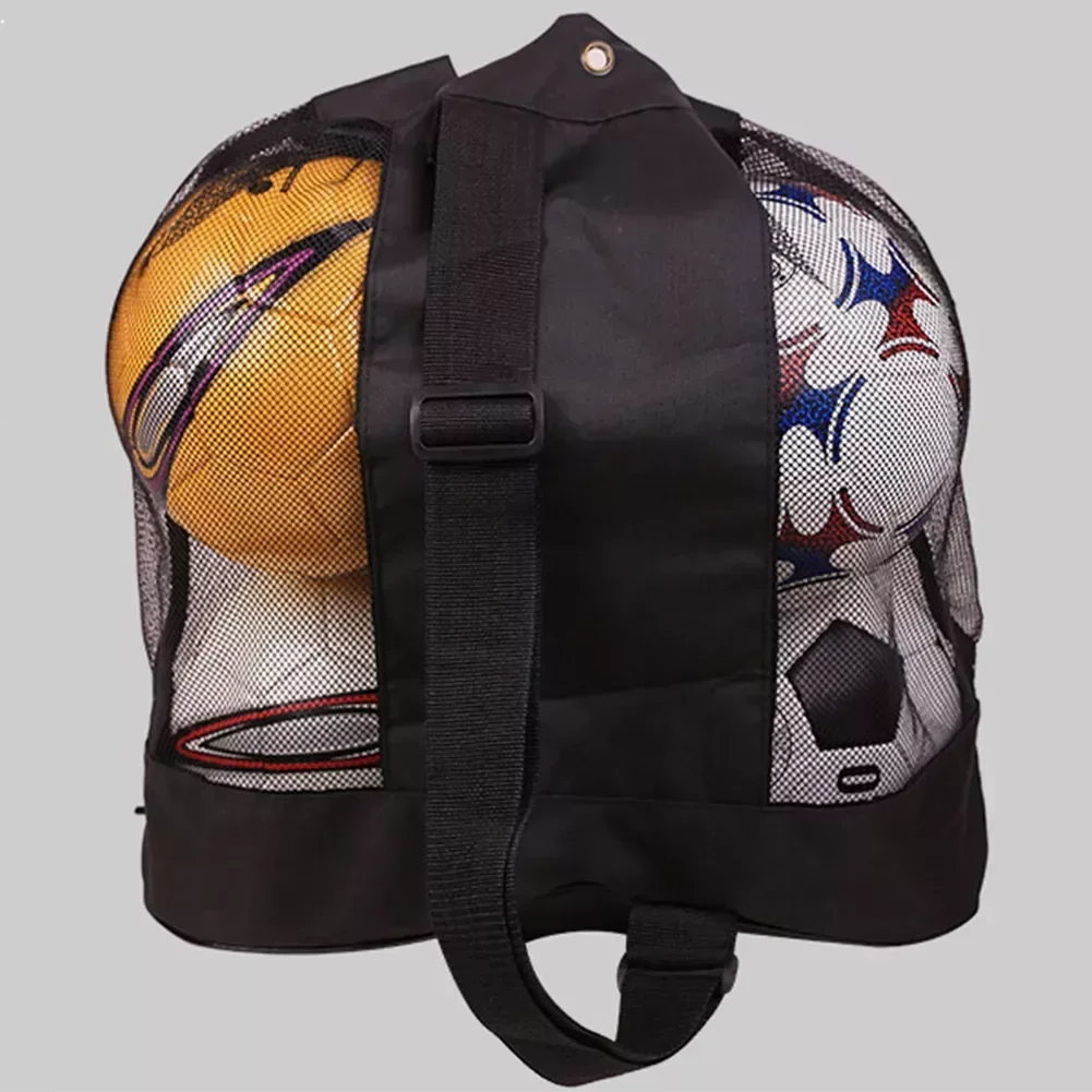 

SPORTFUNSF Waterproof Football Storage Bag Outdoor Basketball Ball Volleyball Net Large Carrying Storage Bags Drawstring Nets Ac