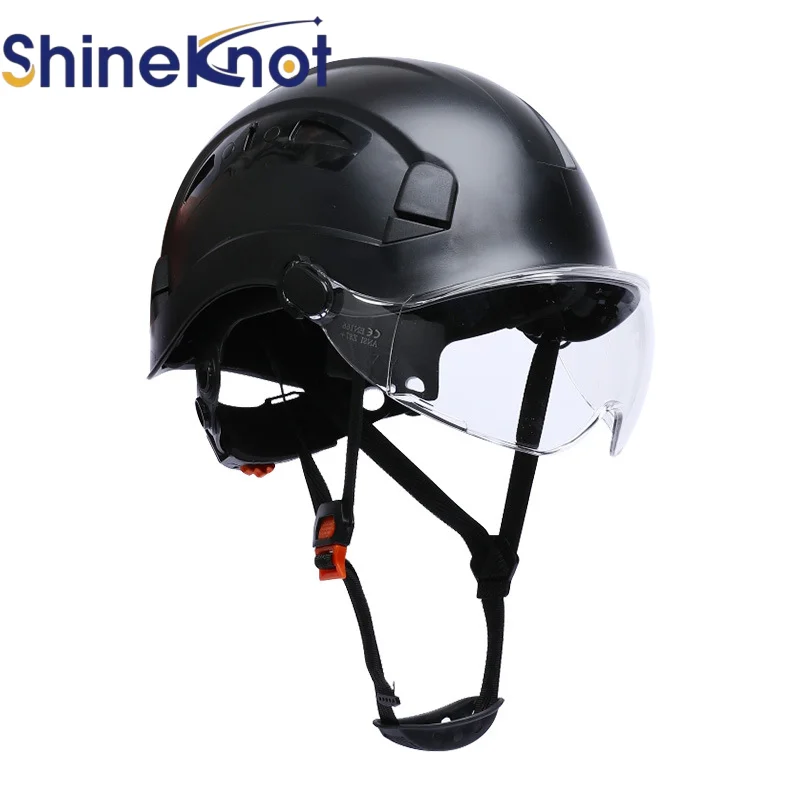 SHINEKNOT Construction Site Safety Helmet Thickened Abs Intelligent Anti Smashing Breathable Multifunctional Helmet With Goggles