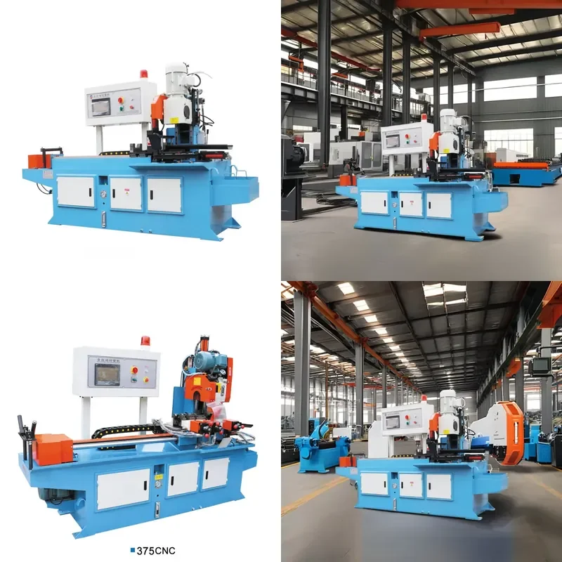 for Circular Cold Saw Pipe Cutting Machine PLC Control Semi Automatic Aluminum Stainless Steel Alloy PVC 50