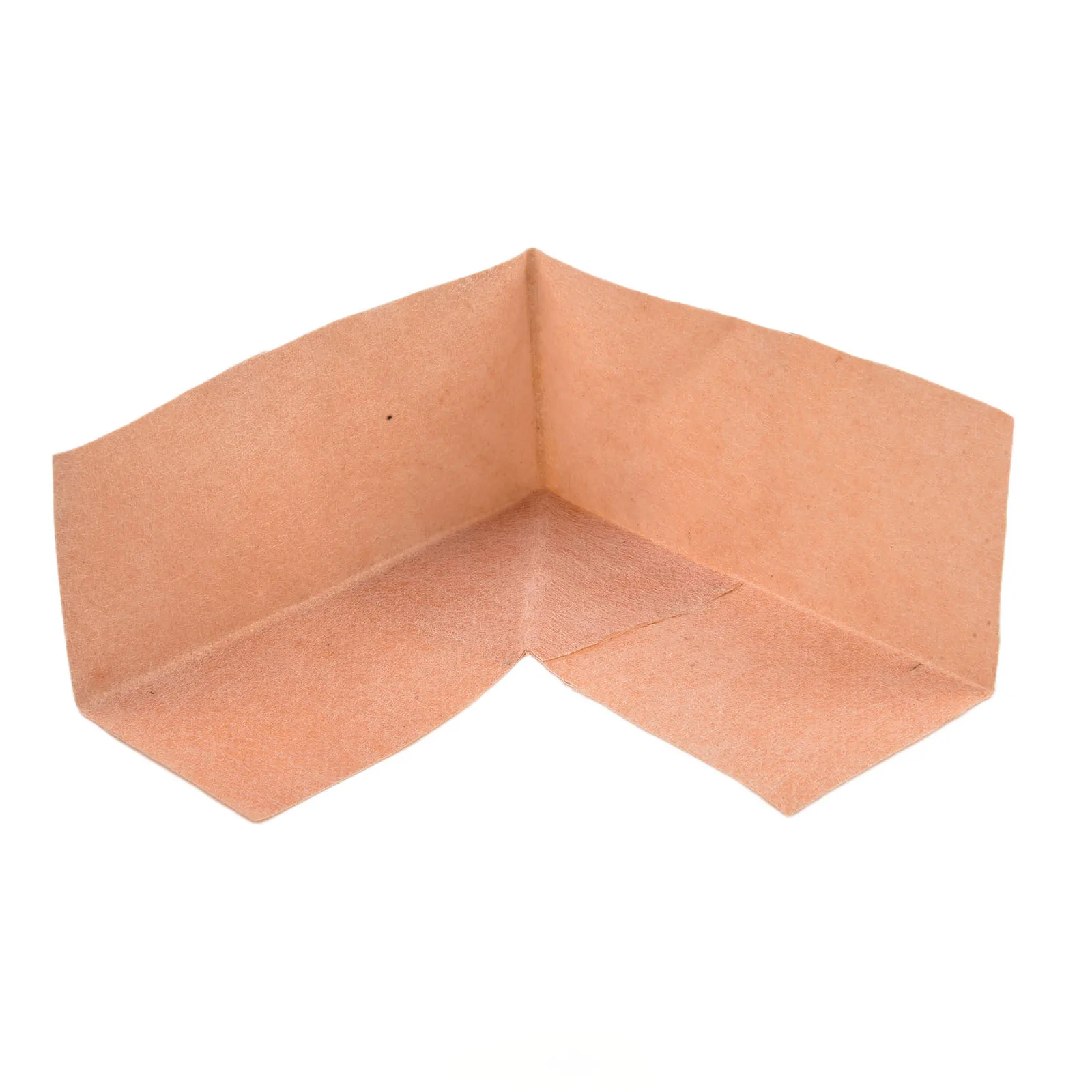 Waterproofing Corner Membrane For Shower Bathtub Steam Room, Orange PE Seamless Inside Corners With Flannel Backing