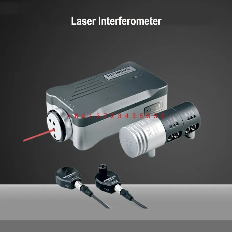 RENISHAW XL-80-máquina de interferencias láser, herramienta de posicionamiento, reclinación, eje rotativo, detección de planitud