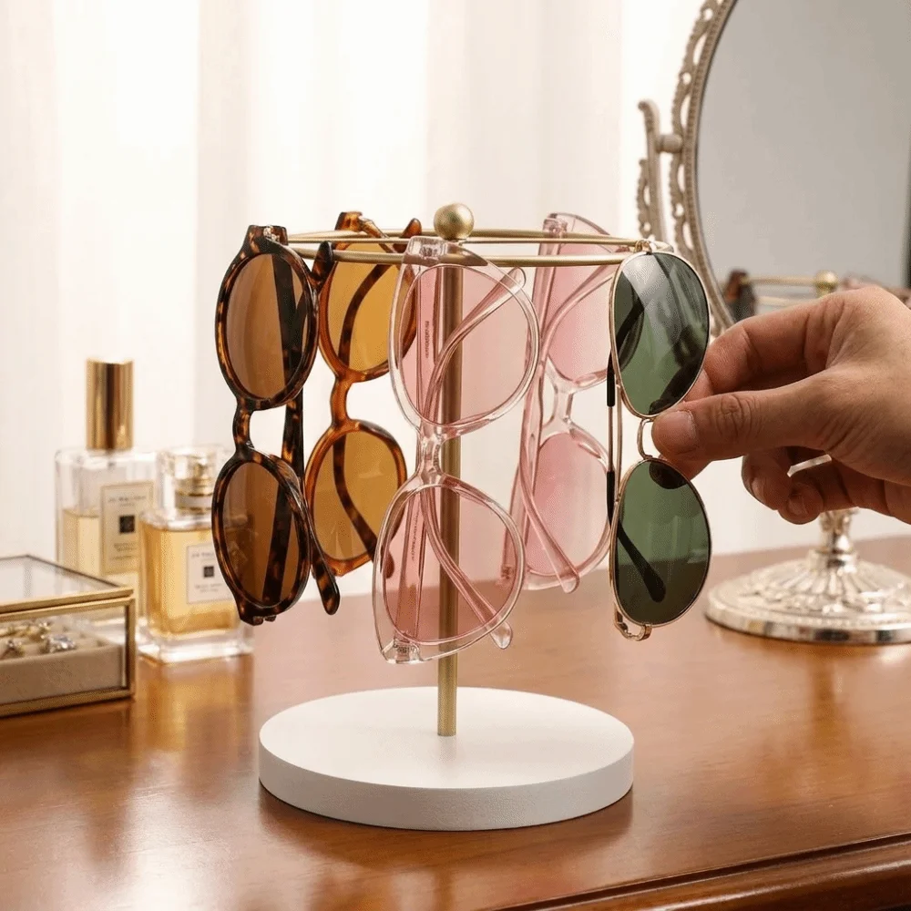 Space Saving Glasses Stand Multi-functional Detachable Eyeglass Organizer Minimalist Durable Eyewear Storage Holder