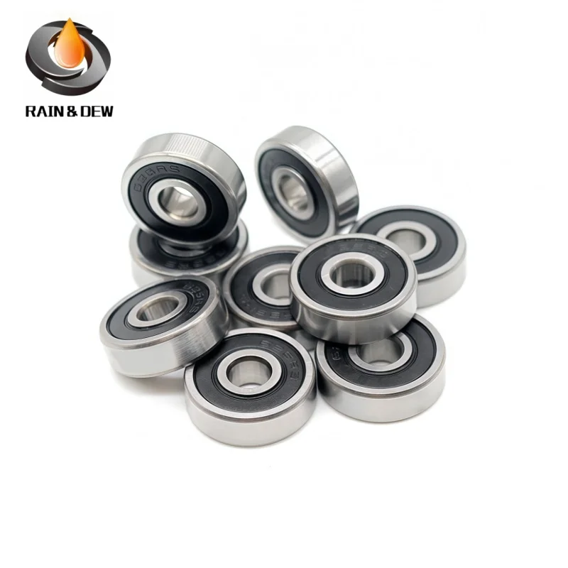 10Pcs 625-2RS 5x16x5mm Ball Bearing 623RS 3x10x4mm 624RS 4x13x5mm 626RS 6X19X6mm 627RS 7x22x7mm 628RS 8x24x8mm 629RS 9x26x8mm