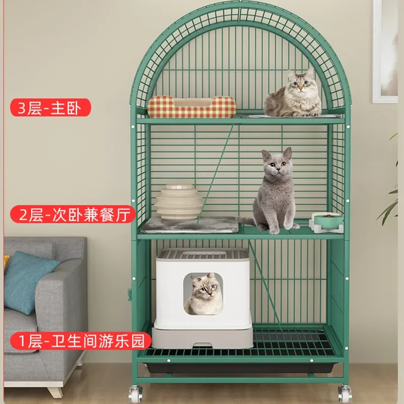 Cat cages with large space, multiple floors,cat nests with toilets, manufacturer's direct selling cat cages