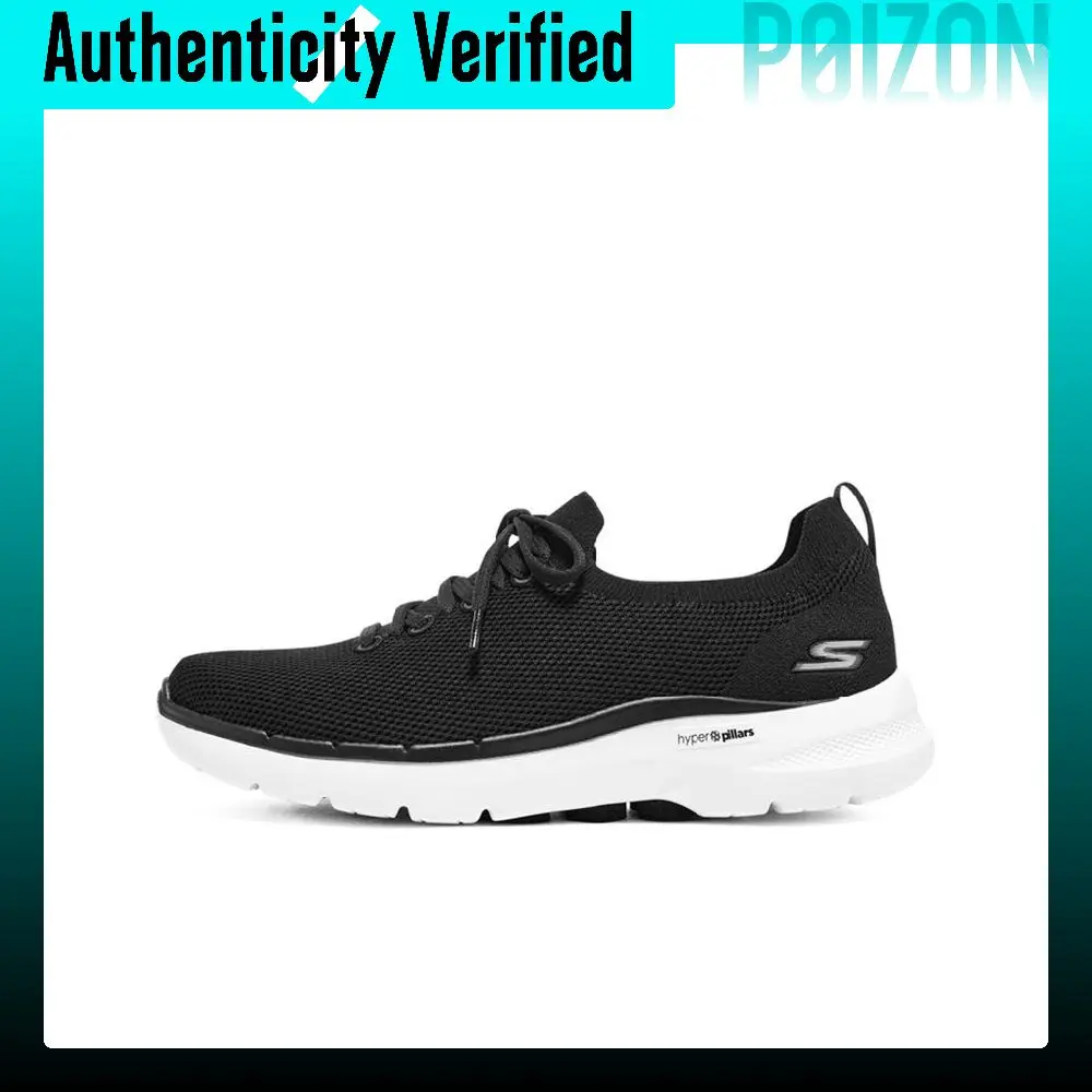 Skechers Go Walk 6 Walking Shoes Men's Low-top Black/White 216272-BKW